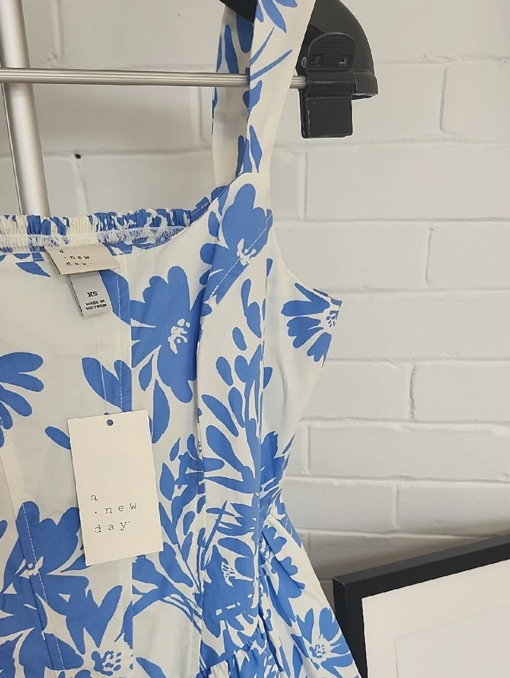 A New Day Blue Floral Sundress, Xs